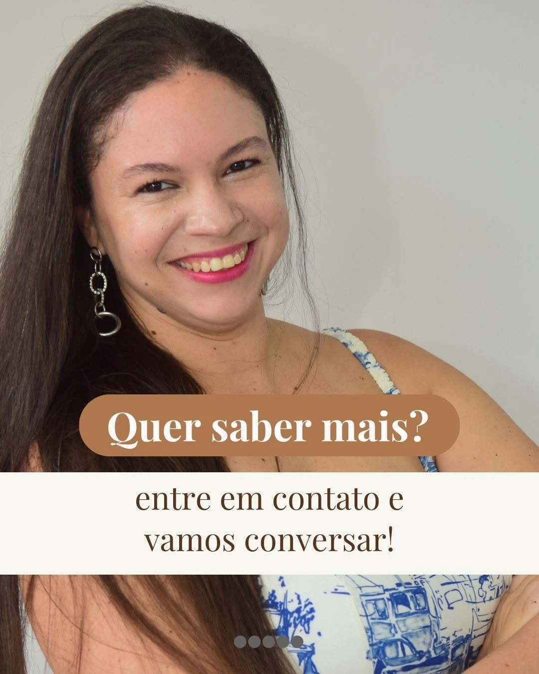 Aline Dantas, psicóloga apresentada no Instagram da clínica