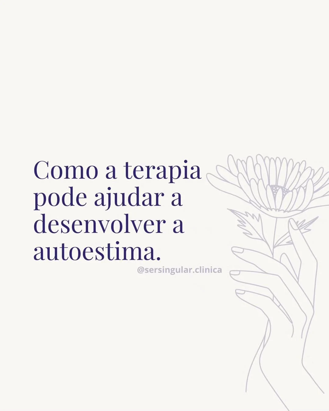 Publicação da clínica sobre terapia e autoestima